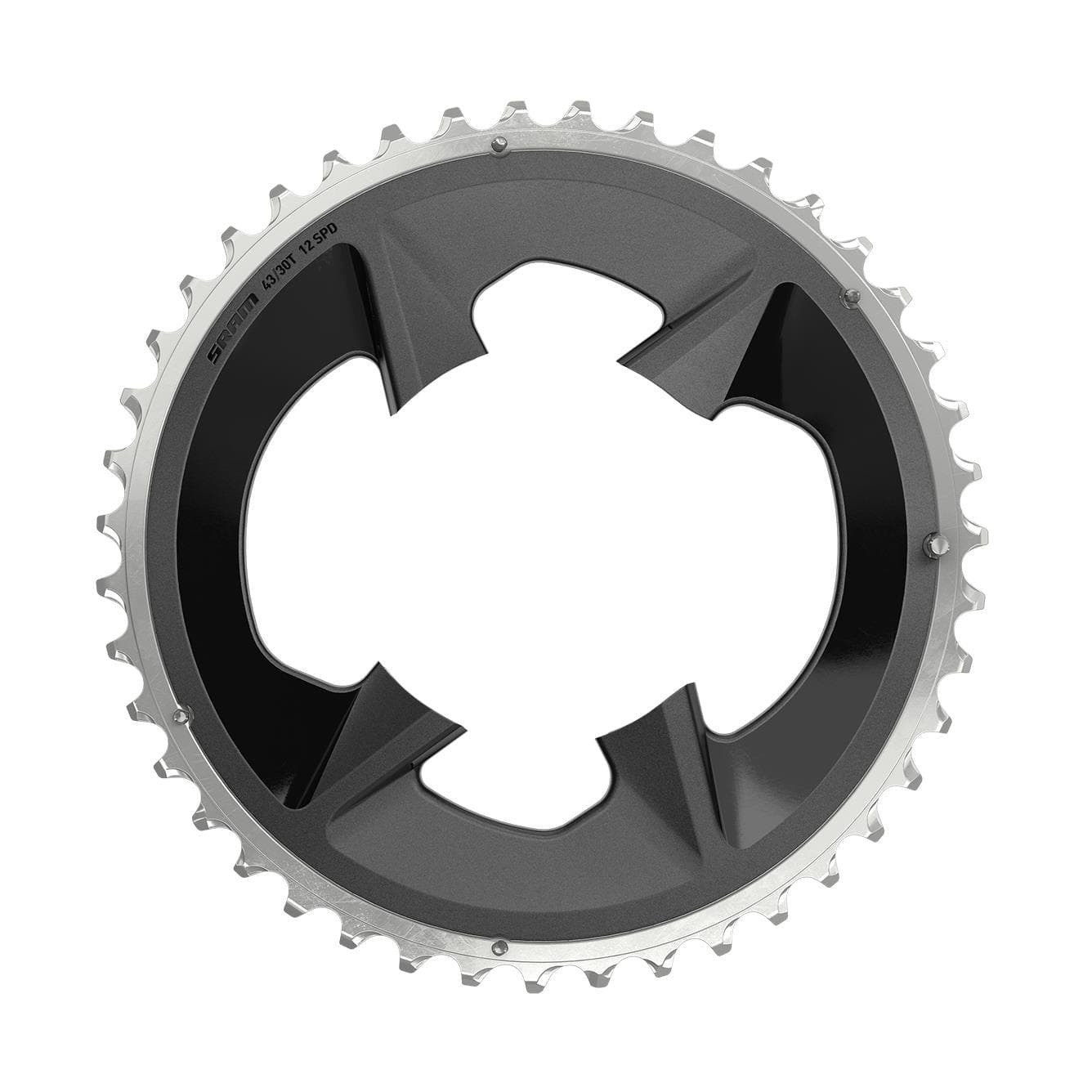 Sram Spare - Chain Ring Road 43T 94Bcd 2X12 Rival Wide Black With Cove ...
