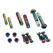 Sram Spare - Disc Brake Lever Hardware Upgrade Kit - Rainbow (Includes Reservoir Cap Bolts, Bleed Screws, Swinglink Pins, Mmx Bolts, Pivot Bolts) To Upgrade Qty 2 Levers, G2 Ult/Rsc: