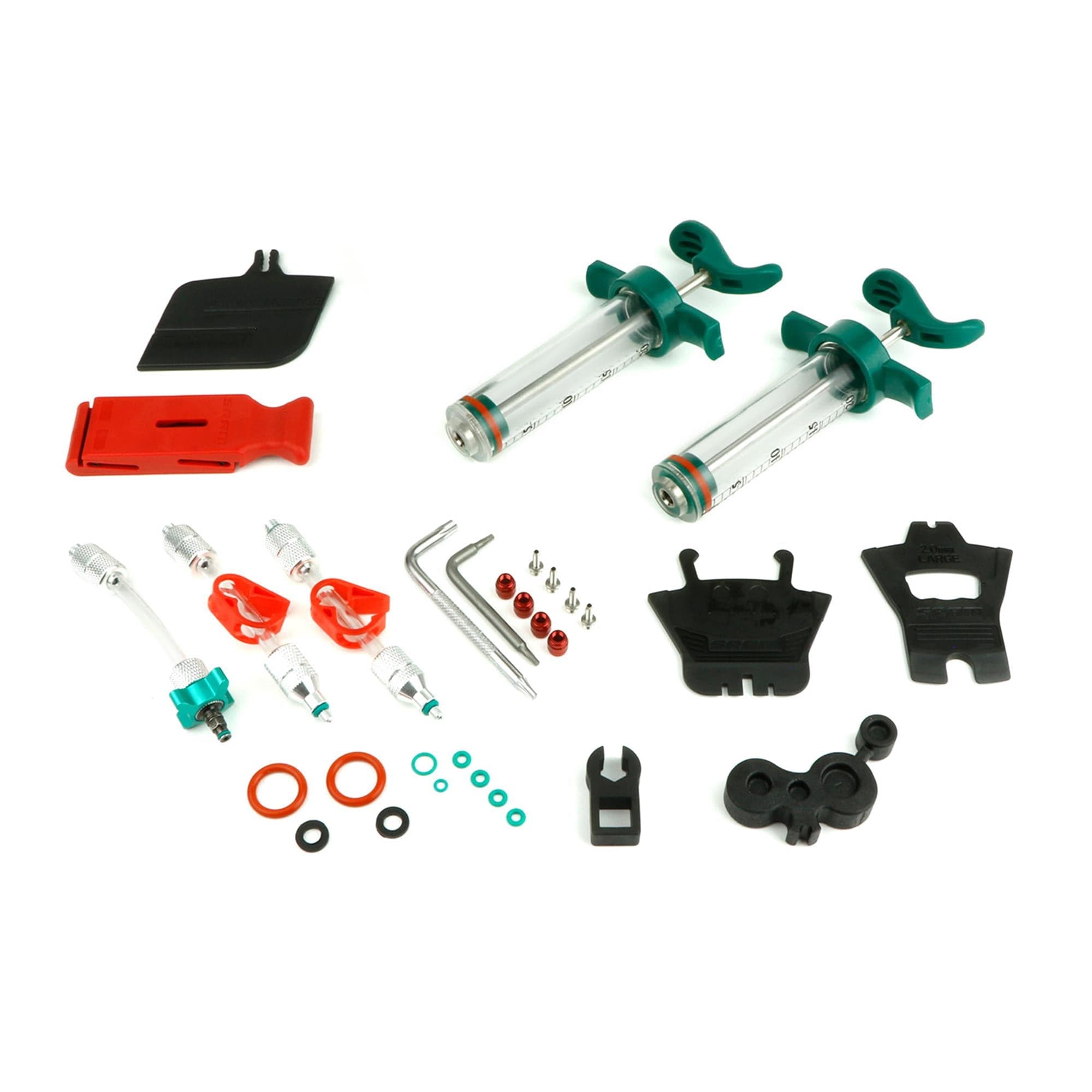 SRAM Pro Mineral Oil Bleed Kit (Includes 2 Premium Syringes, M4 Fittings, Bleed Blocks, Torx Tool, Crowfoot, Bleeding Edge Fitting) - Db8/Maven:
