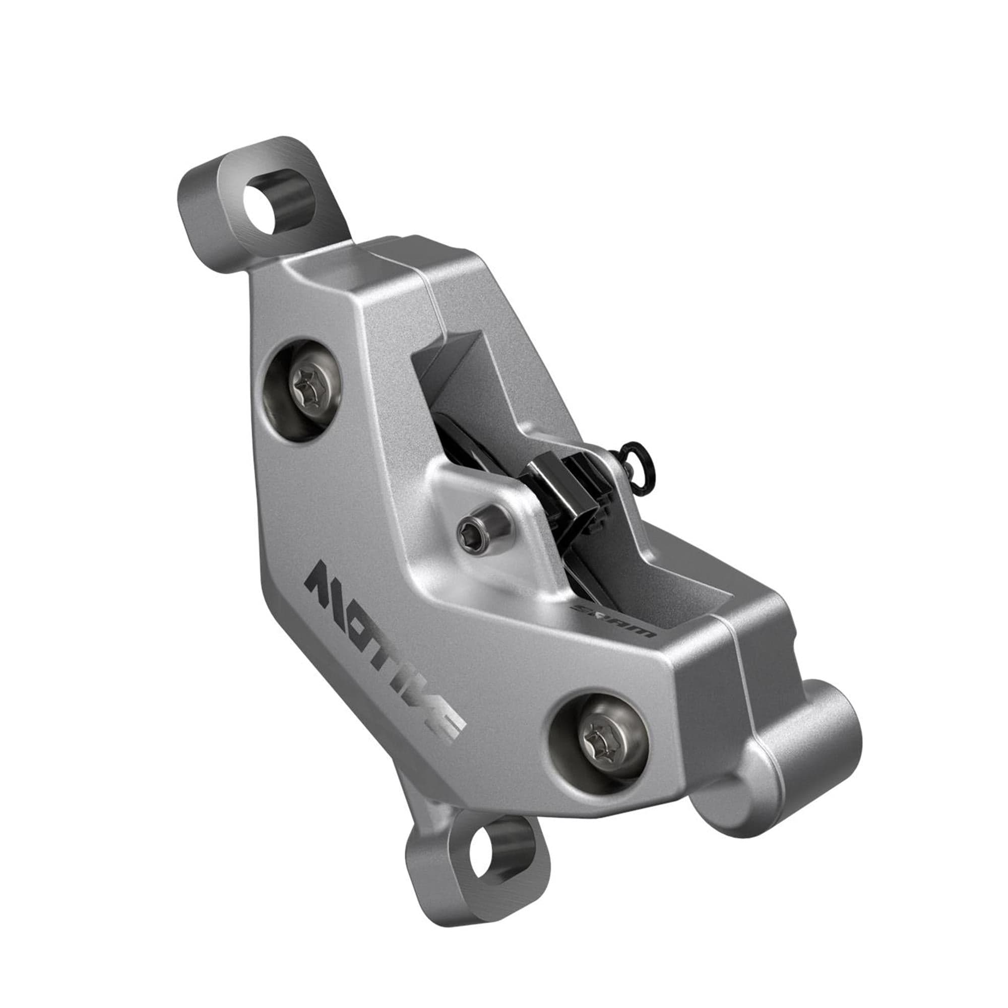 Sram Disc Brake Caliper Assembly - (Assembled, No Hose) Clear Anodized - Motive Ultimate A1+: