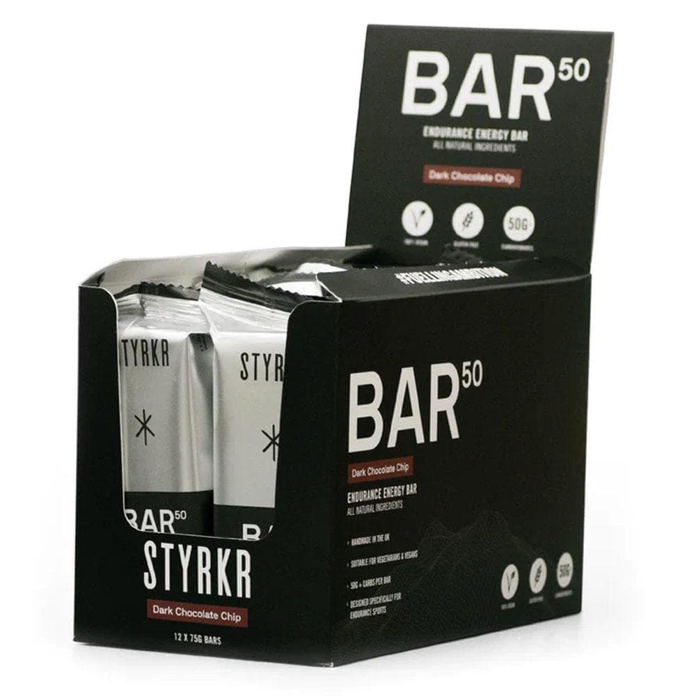 STYRKR BAR50 Dark Chocolate Chip Energy Bar x12