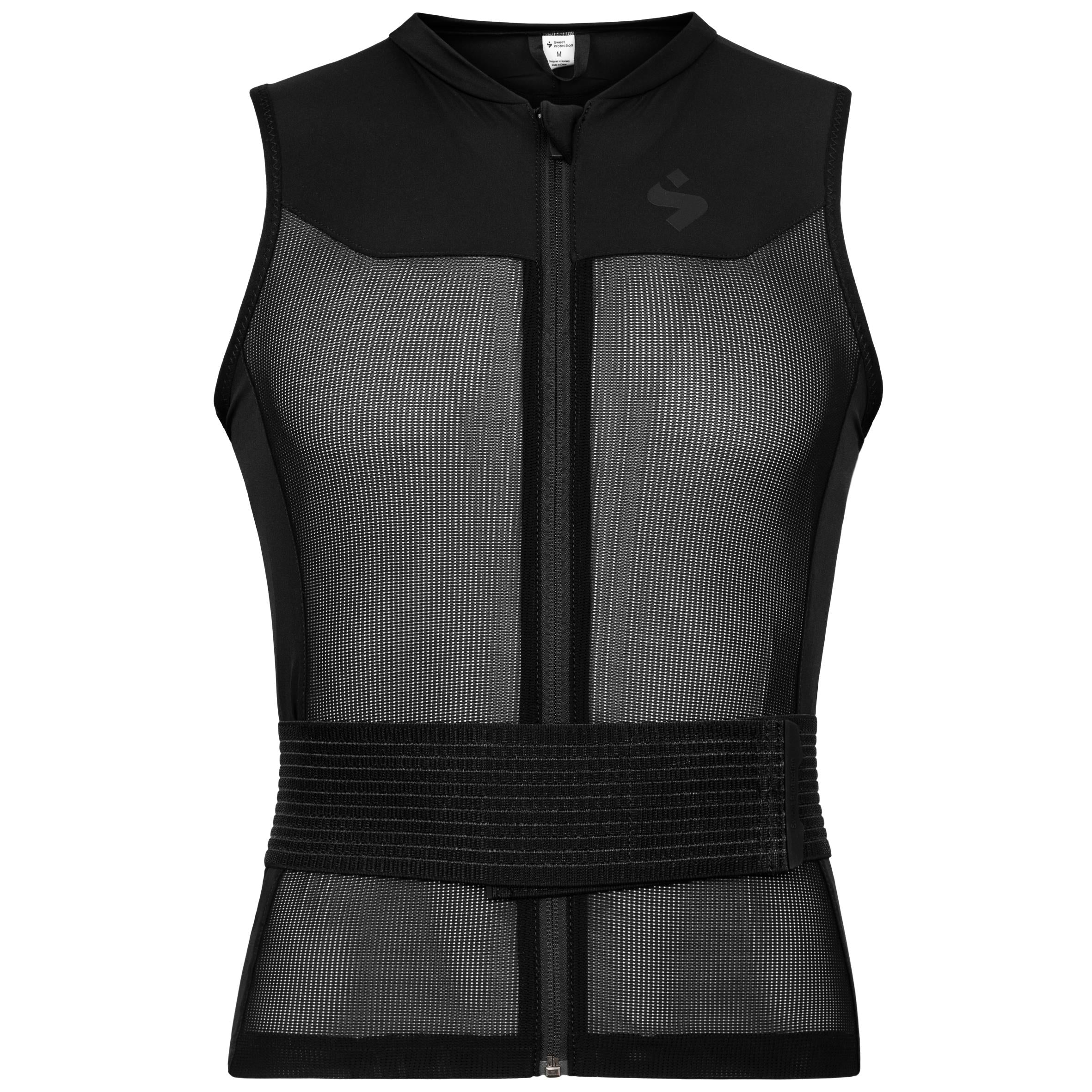 Sweet Womens Back Protector Vest 2.0: TRUE BLACK S