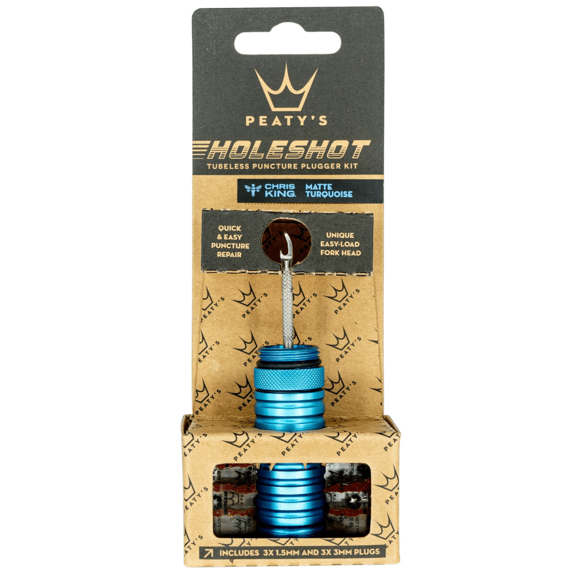 Peaty's Holeshot Tubeless Puncture Plugger Kit Turquoise