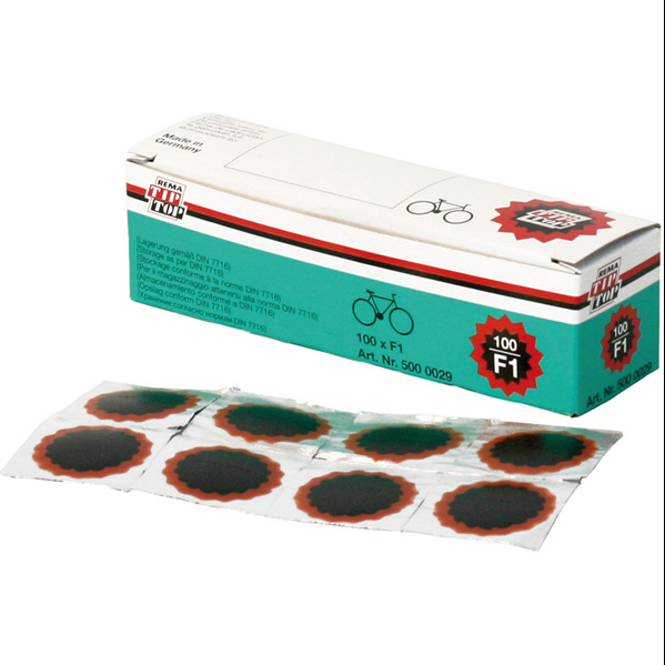 Rema Tip Top Patches - F1 Round (25 mm) - box of 100