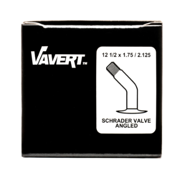 Vavert Inner Tube 12 1/2X1.75/2.125 Schrader Angled Valve:  12 1/2X1.75/2.125"