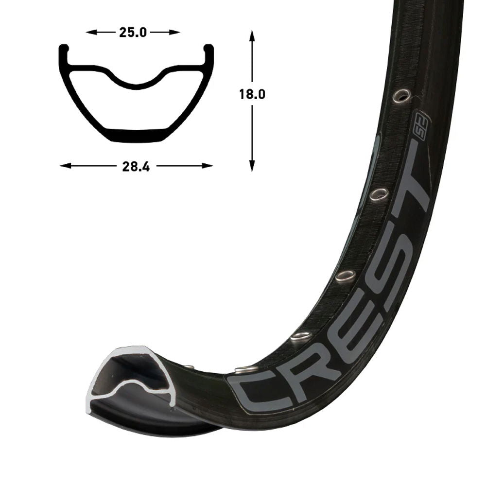 Stans - RIM CREST S2 29 32H BLACK GR