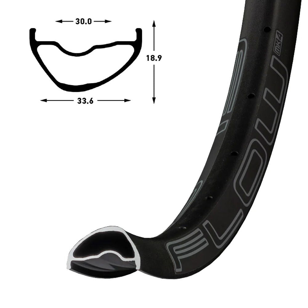Stans NoTubes - RIM FLOW MK4 27.5 28H BLACK GR