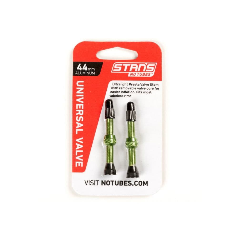 Stans NoTubes - VALVE STEM PAIR UNI AL PRESTA 44MM GREEN