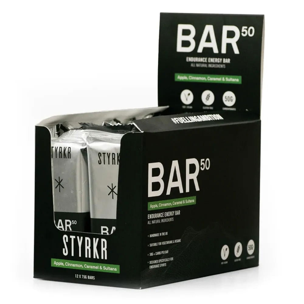 STYRKR BAR50 Date, Almond & Dark Chocolate Energy Bar x12