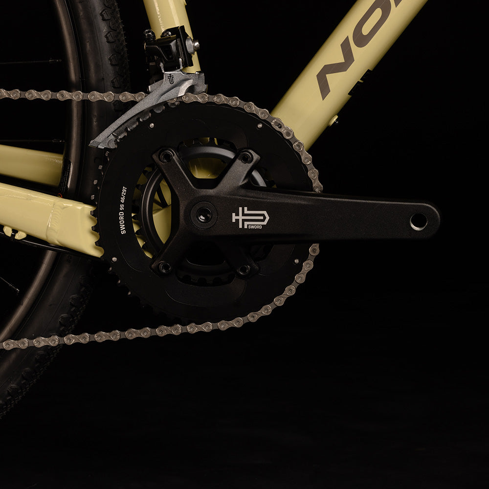 MicroSHIFT Sword Black 2x Crankset Black 175mm