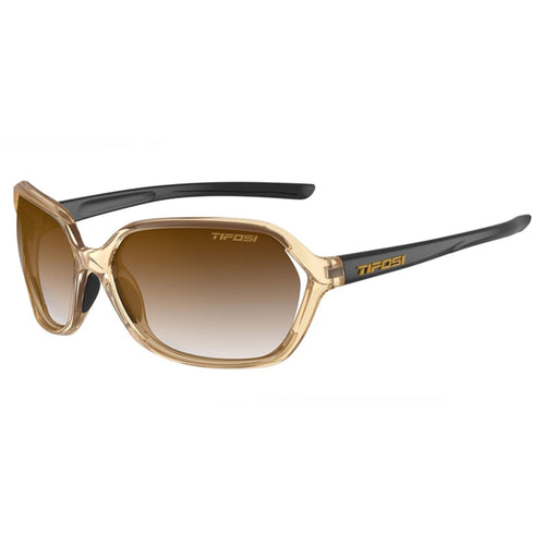 Tifosi Swoon Single Lens Sunglasses: Crystal Brown/Onyx