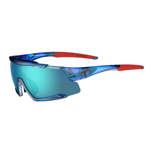 Tifosi Aethon Interchangeable Clarion Lens Sunglasses 2019: Crystal Blue/Clarion Blue
