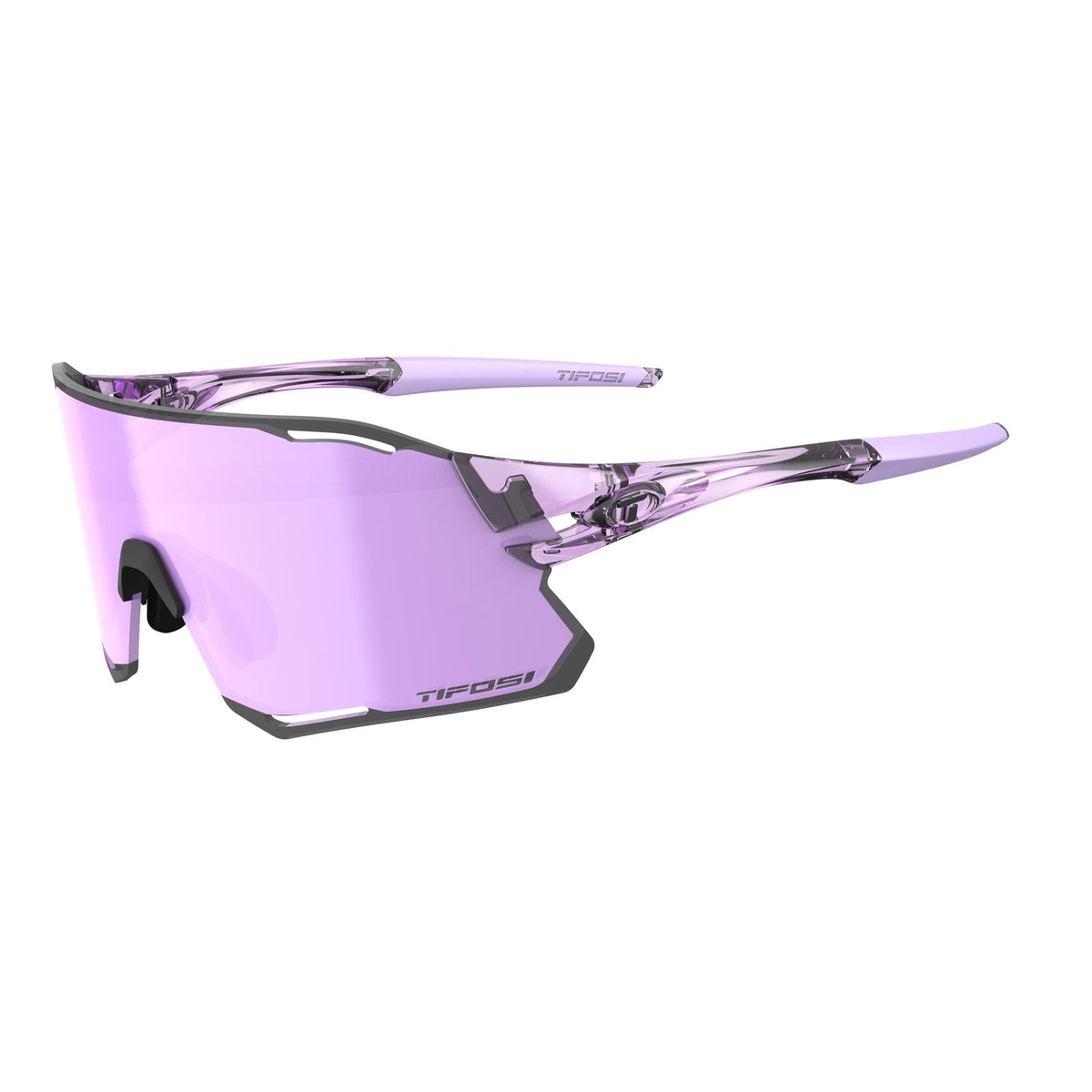 Tifosi Rail Race Interchangeable Clarion Lens Sunglasses 2024: CRYSTAL PURPLE L-XL