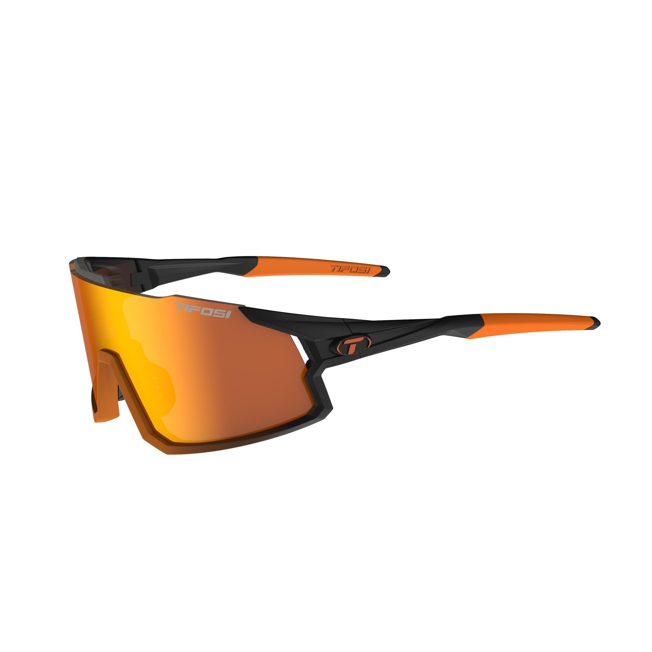 Tifosi Stash Interchangeable Lens Sunglasses 2024: BLACK ORANGE M-L