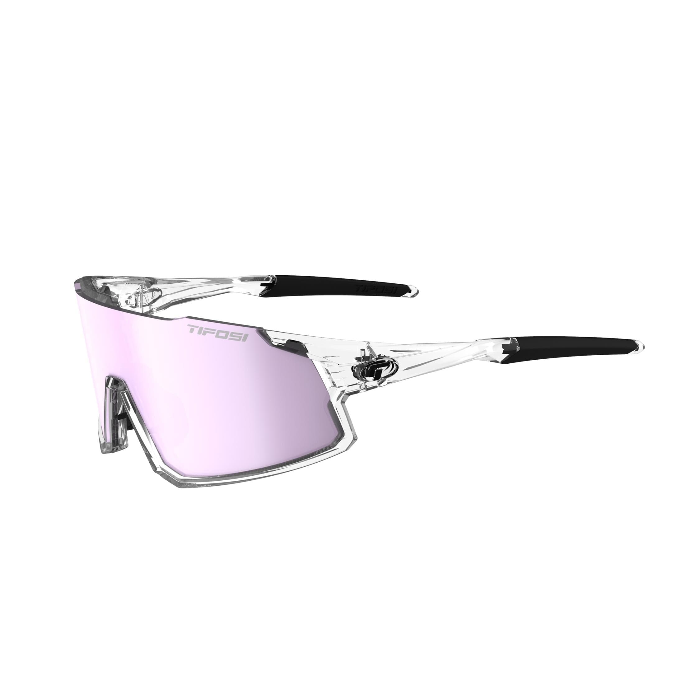 Tifosi Stash Interchangeable Lens Sunglasses 2024: CRYSTAL CLEAR M-L
