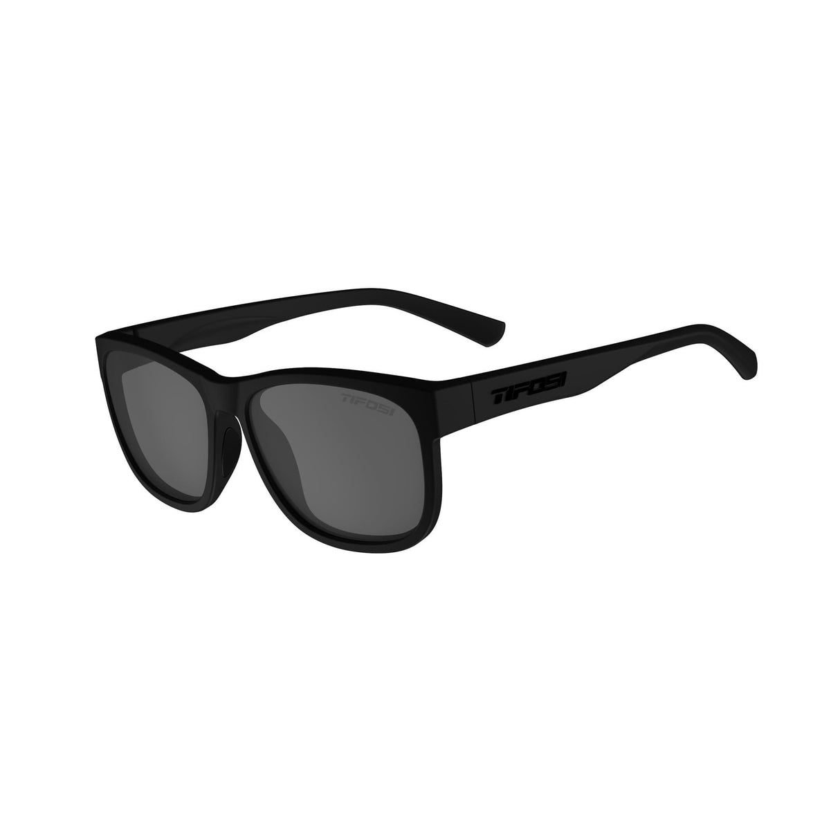 Tifosi Swank Xl Single Polarised Lens Sunglasses 2022: Blackout/Smoke Polarized