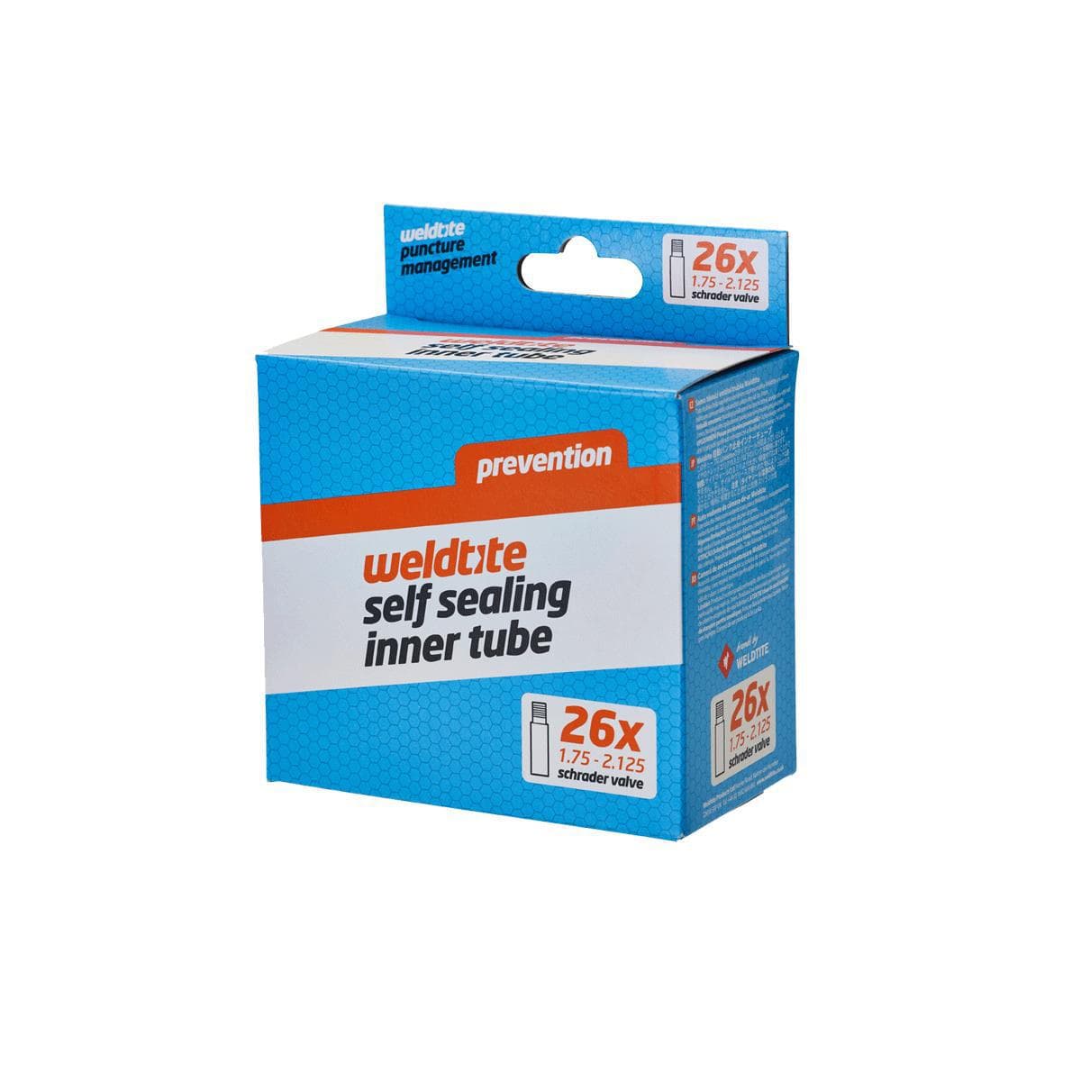 Weldtite 26" X 1.5 - 2.1" Self Sealing Innertube (Schrader):  26X1.50-2.10"