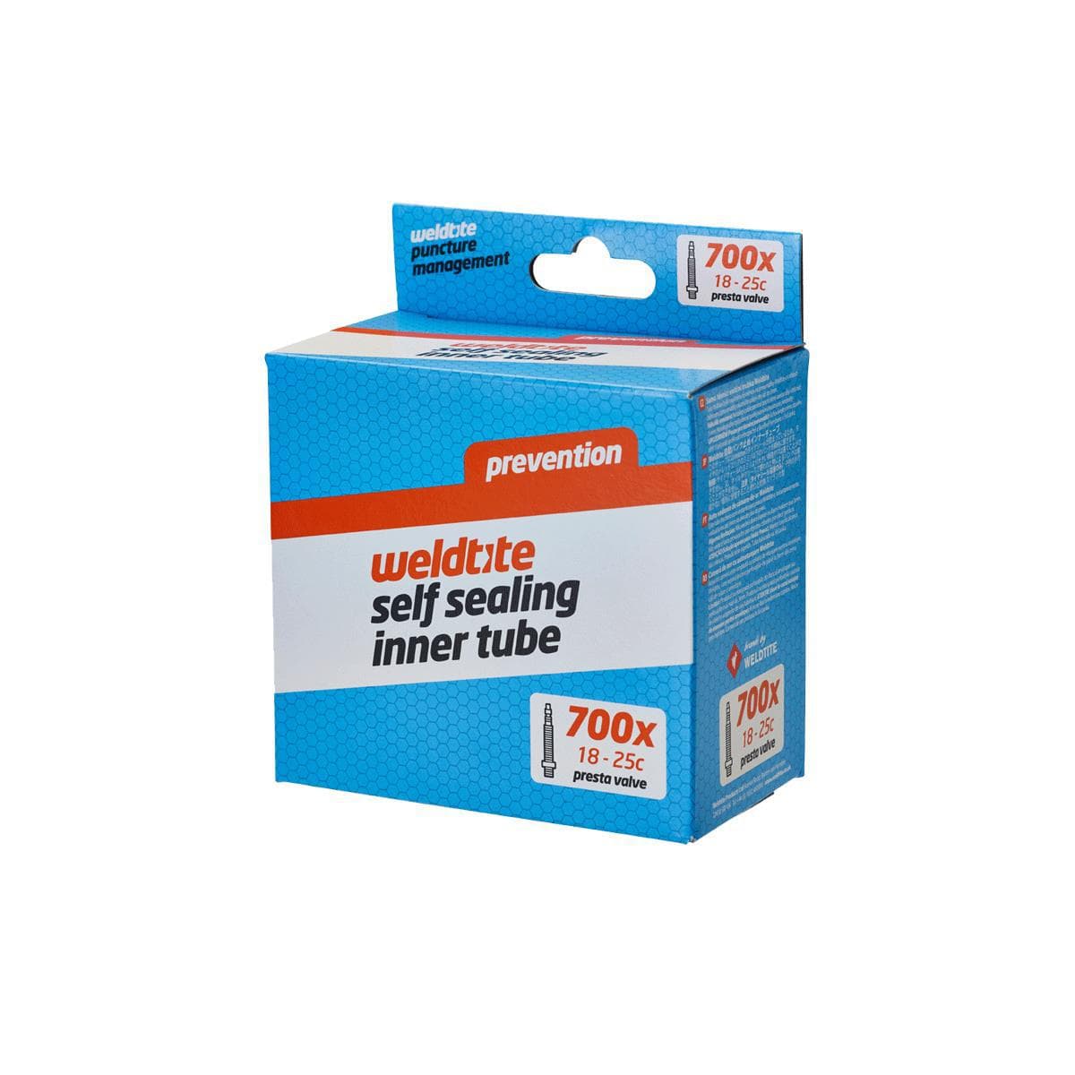 Weldtite 700 X 18C - 25C Self Sealing Innertube (Presta):  700X18-25C
