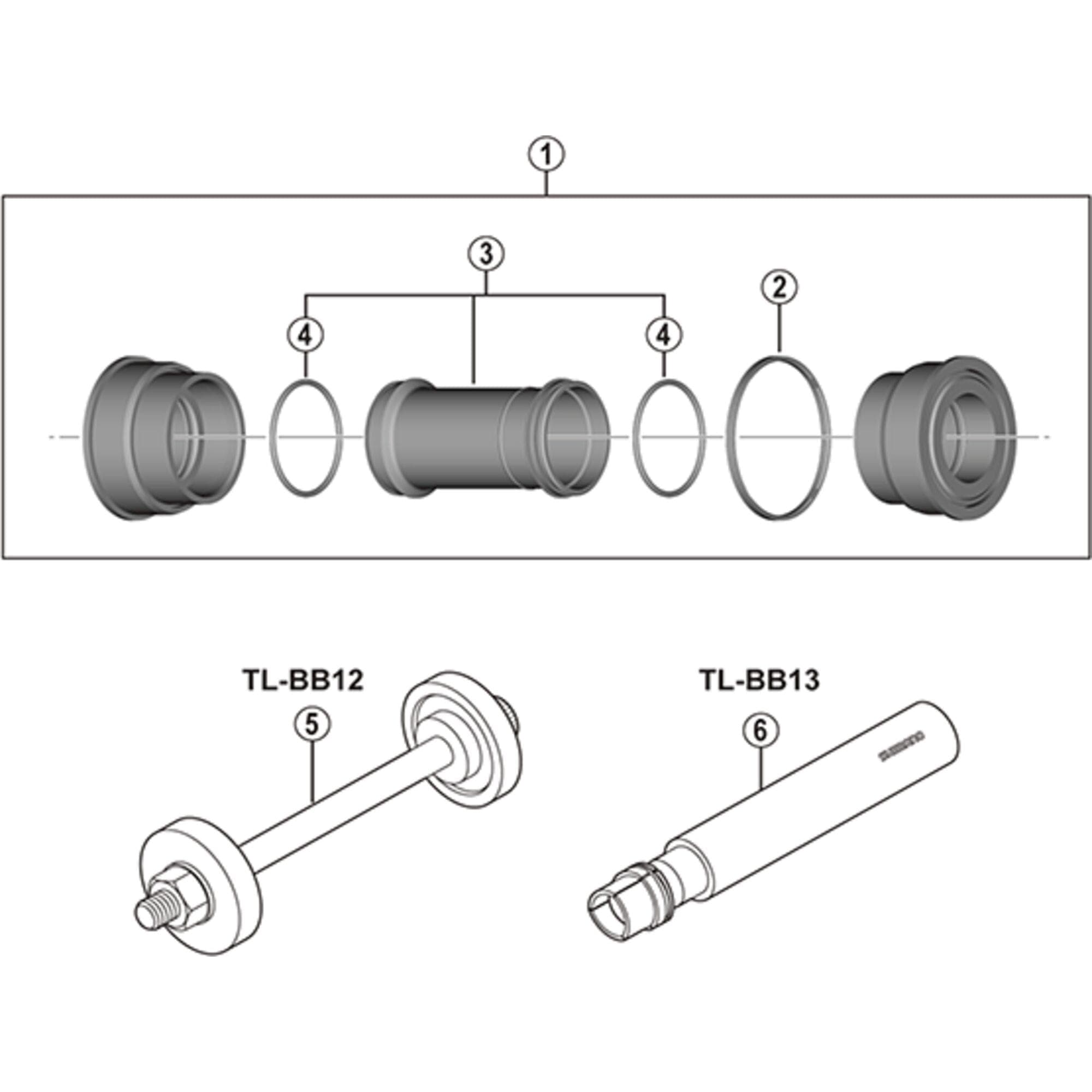 Shimano Workshop TL-BB12 press-fit BB installation tool