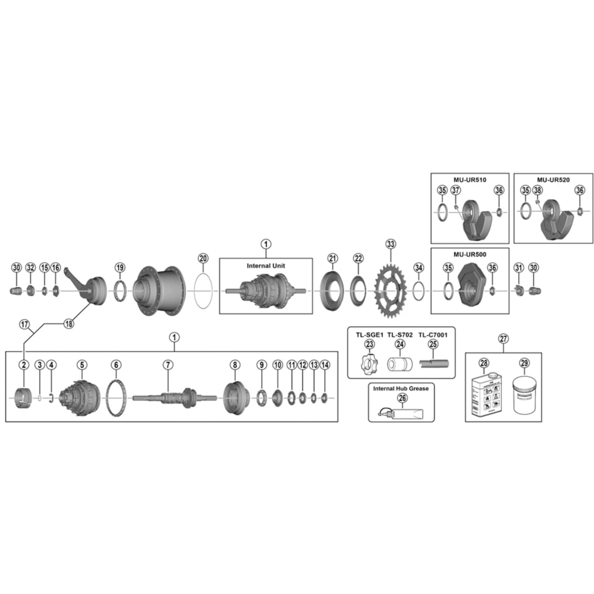 Shimano Workshop TL-C7001 right hand cone removal tool