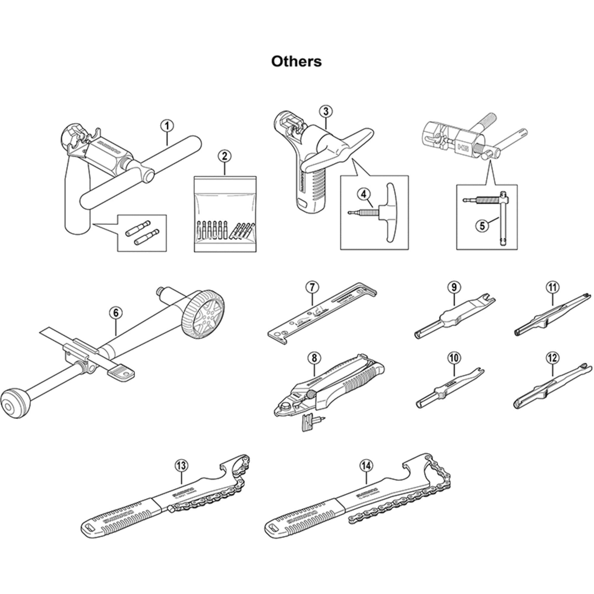 Shimano Workshop TL-CN35 chain cutter tool 12-speed professional