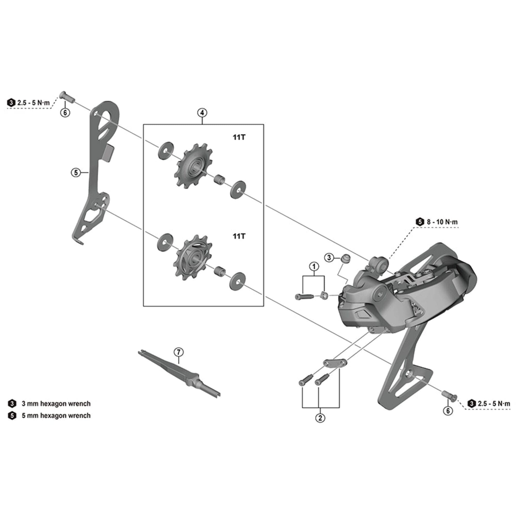 Shimano Non-Series Di2 TL-EW300 E-tube Di2 plug tool; 3.45 mm
