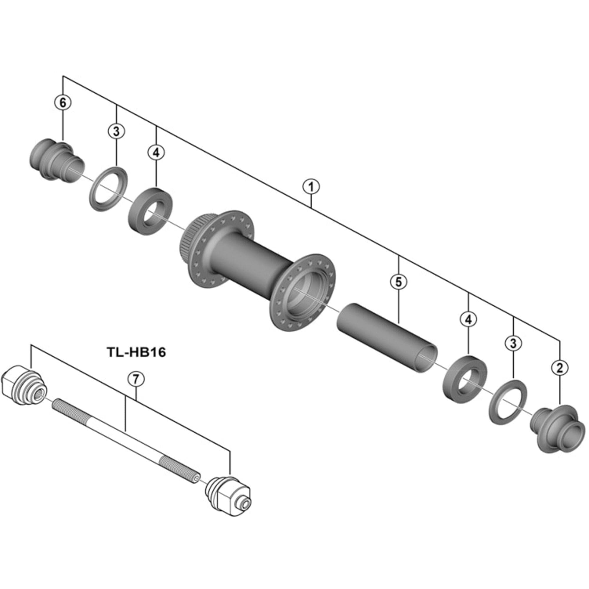 Shimano Workshop TL-HB16 hub setting tool thru axcle 8/15/20mm