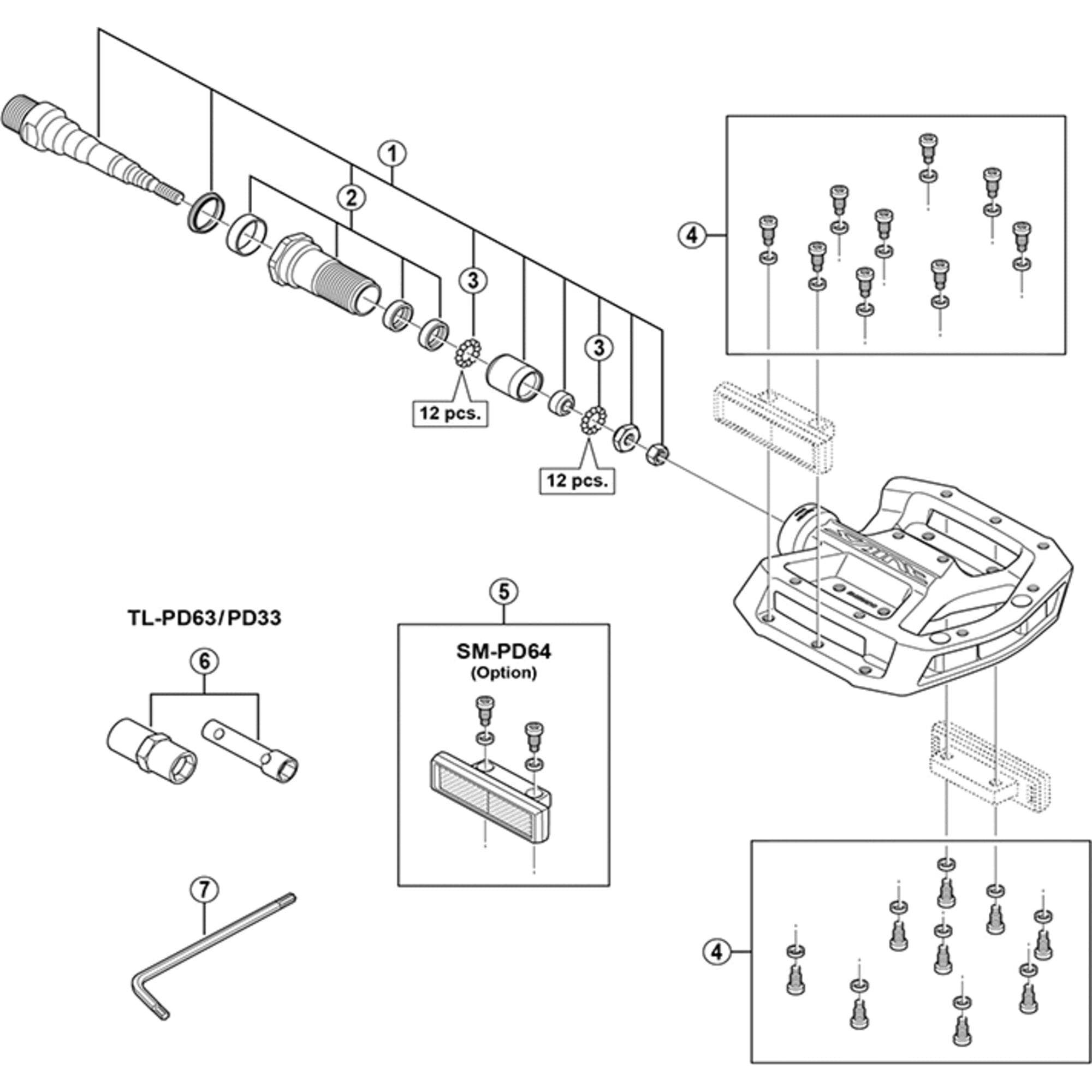 Shimano Workshop Pedal cone adjusting tool
