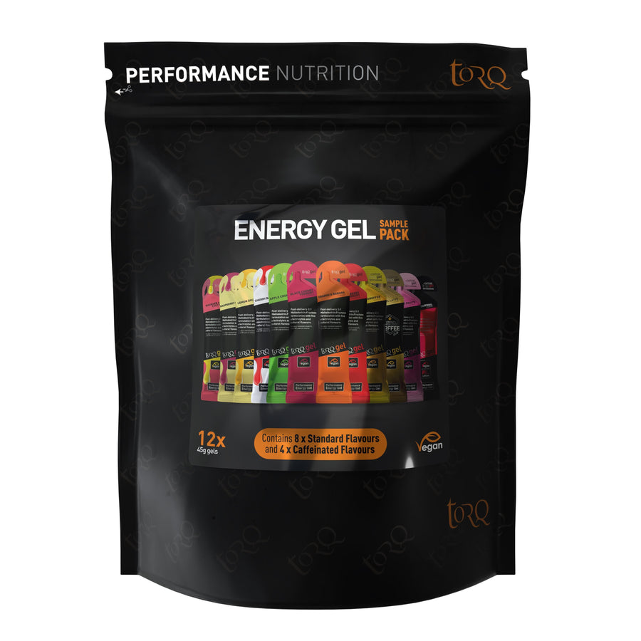 Torq Gel Taster Pack - 12 Flavours [8 Regular/4 Natural Caffeine]: