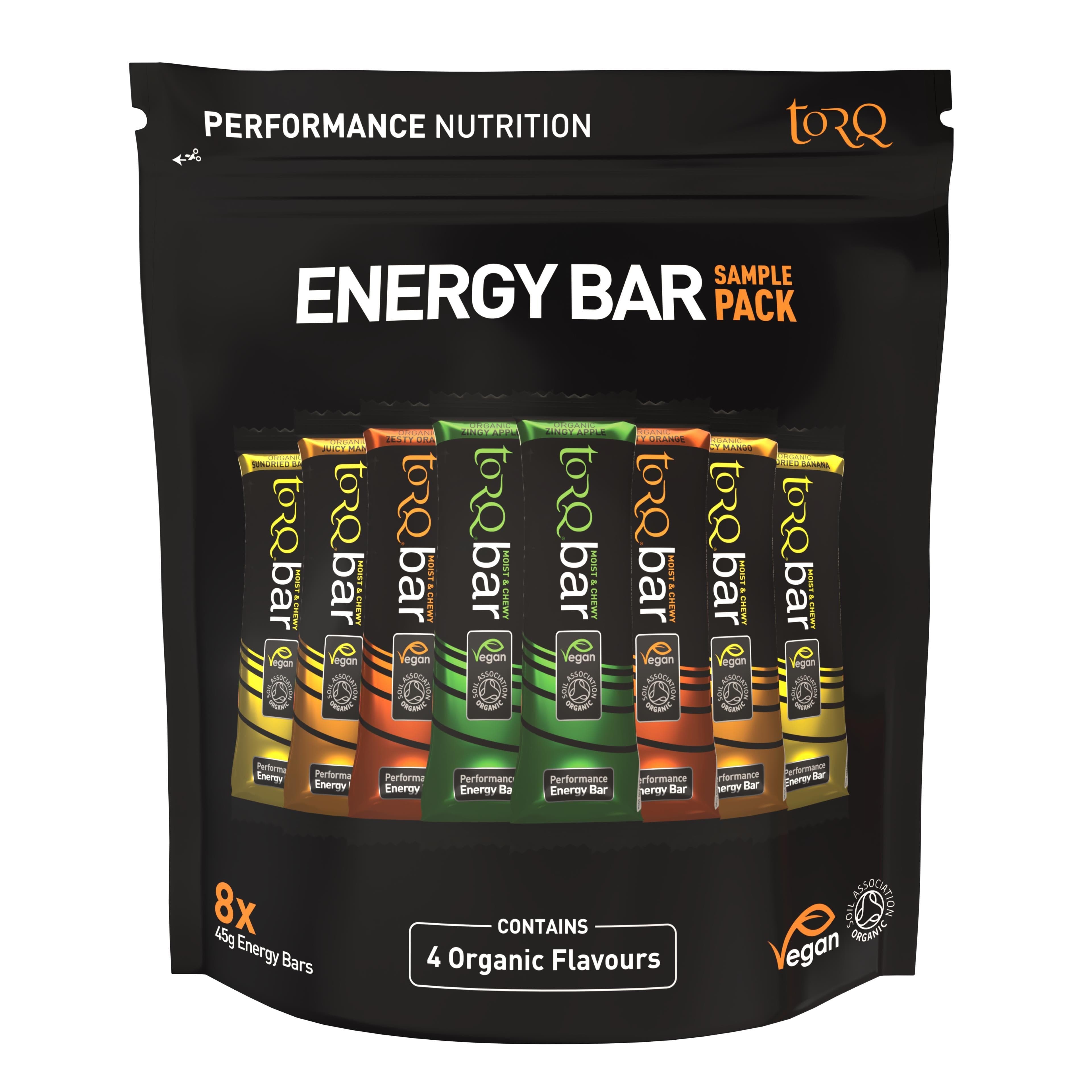 TORQ Organic Bar Sample Pack (Pouch Of 8):