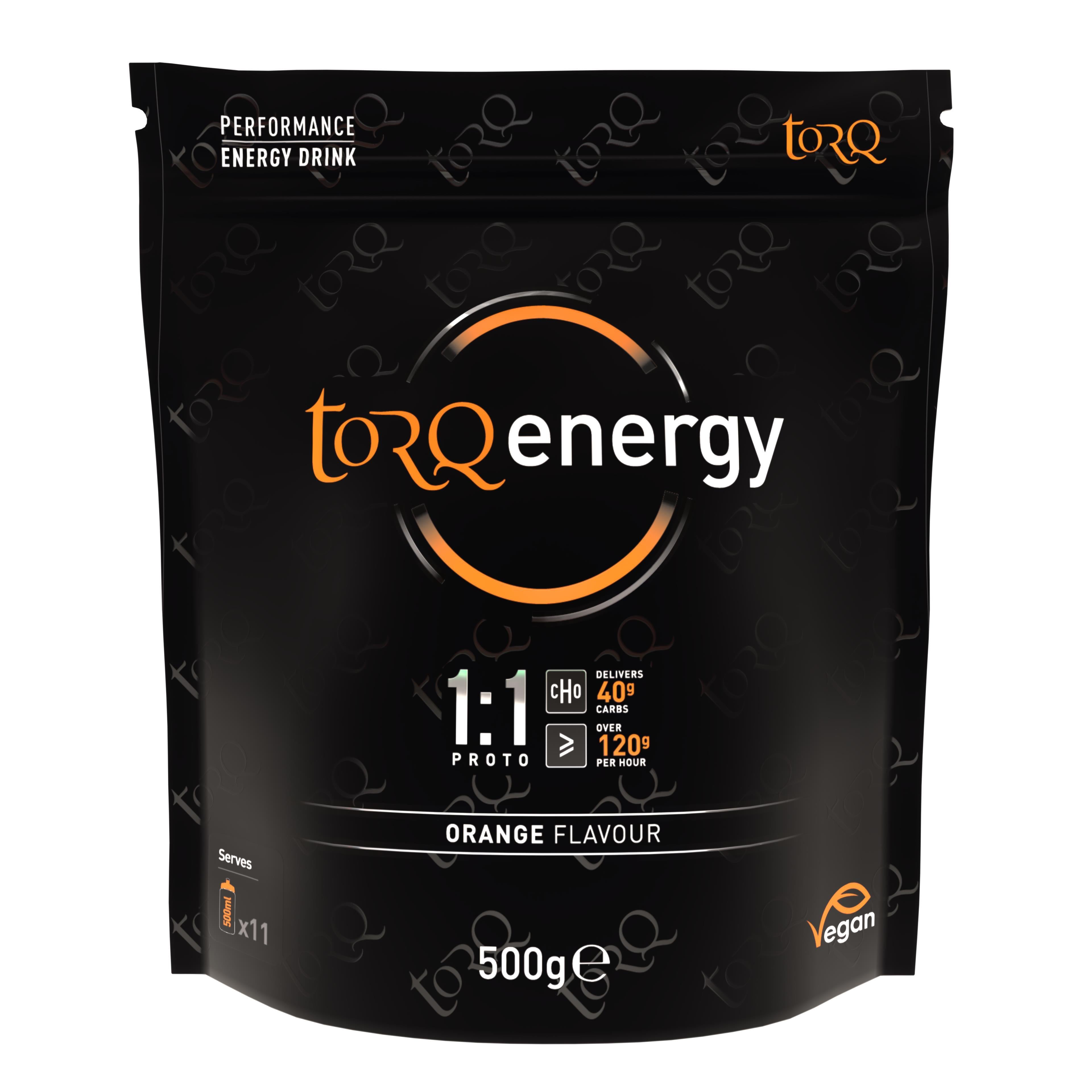 TORQ Proto 1:1 Energy Drink 500G Pouch: ORANGE 500G
