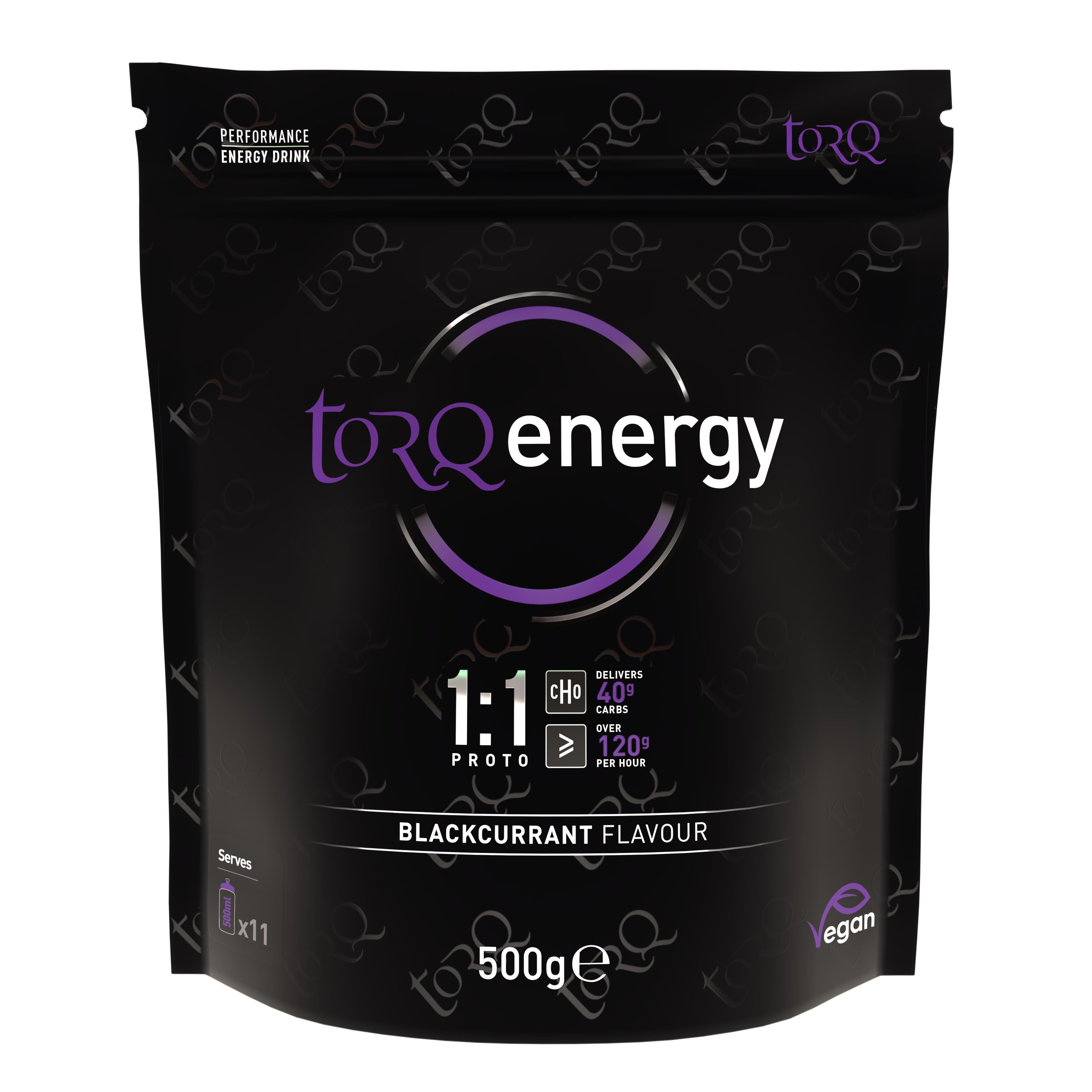 TORQ Proto 1:1 Energy Drink 500G Pouch: BLACKCURRANT 500G