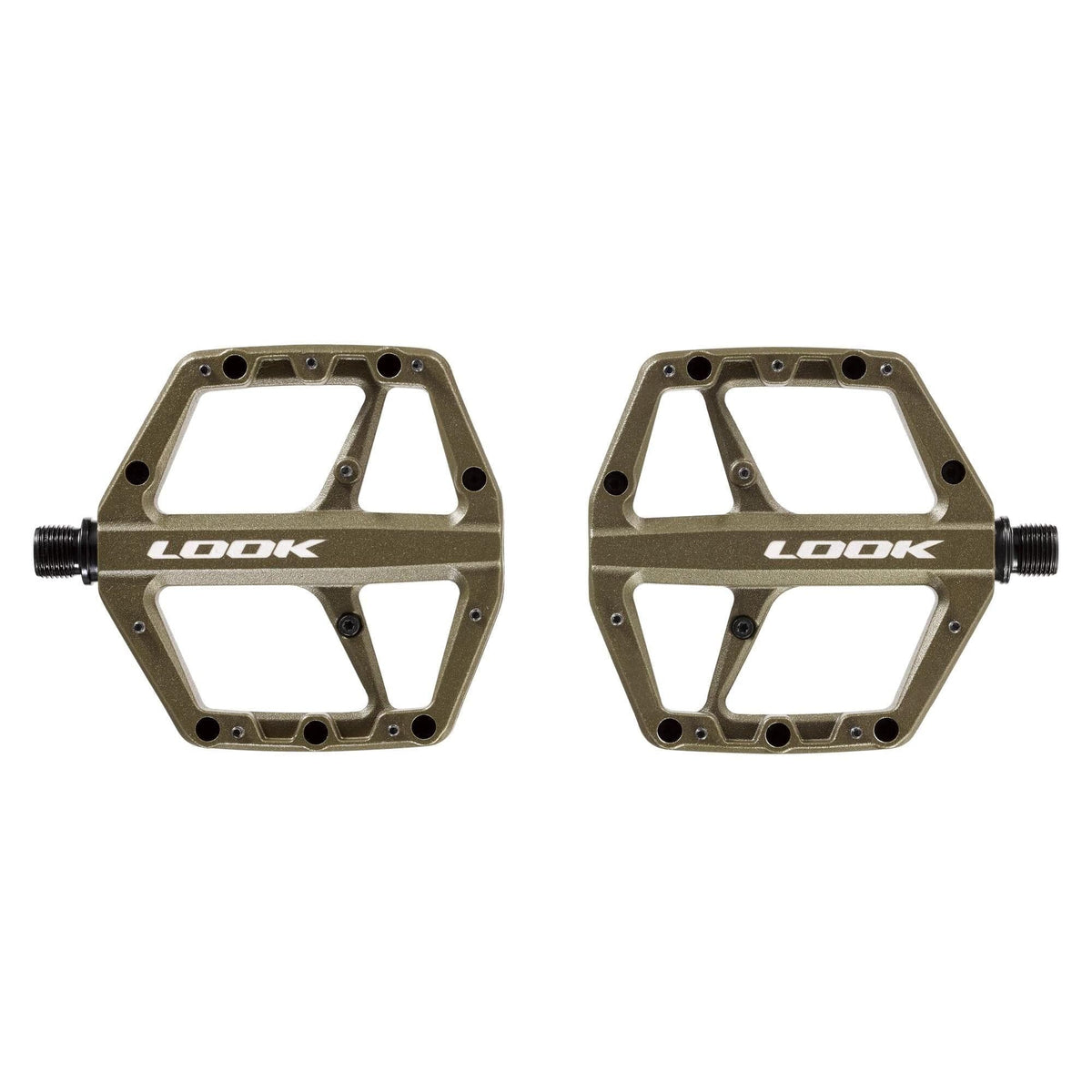 LOOK Trail Roc Flat MTB Pedals: HOPE GREEN