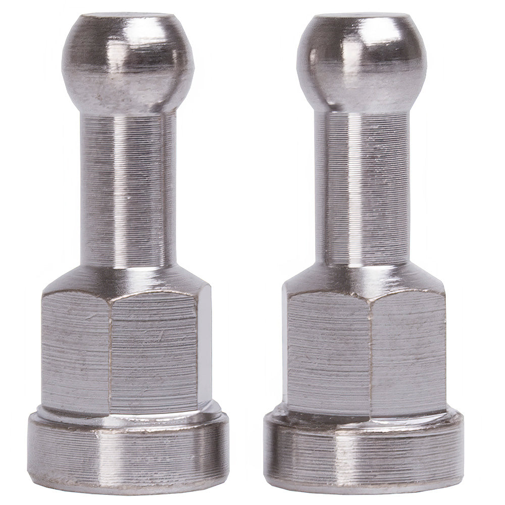 M-Wave Single Wheel Trailer Nutted Hitch Knuckles Silver 3/8" x 26Tpi