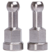 M-Wave Single Wheel Trailer Nutted Hitch Knuckles Silver 3/8" x 26Tpi