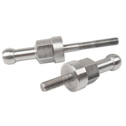 M-Wave Single Wheel Trailer Thru Axle Hitch Knuckles Silver Thru-Axle