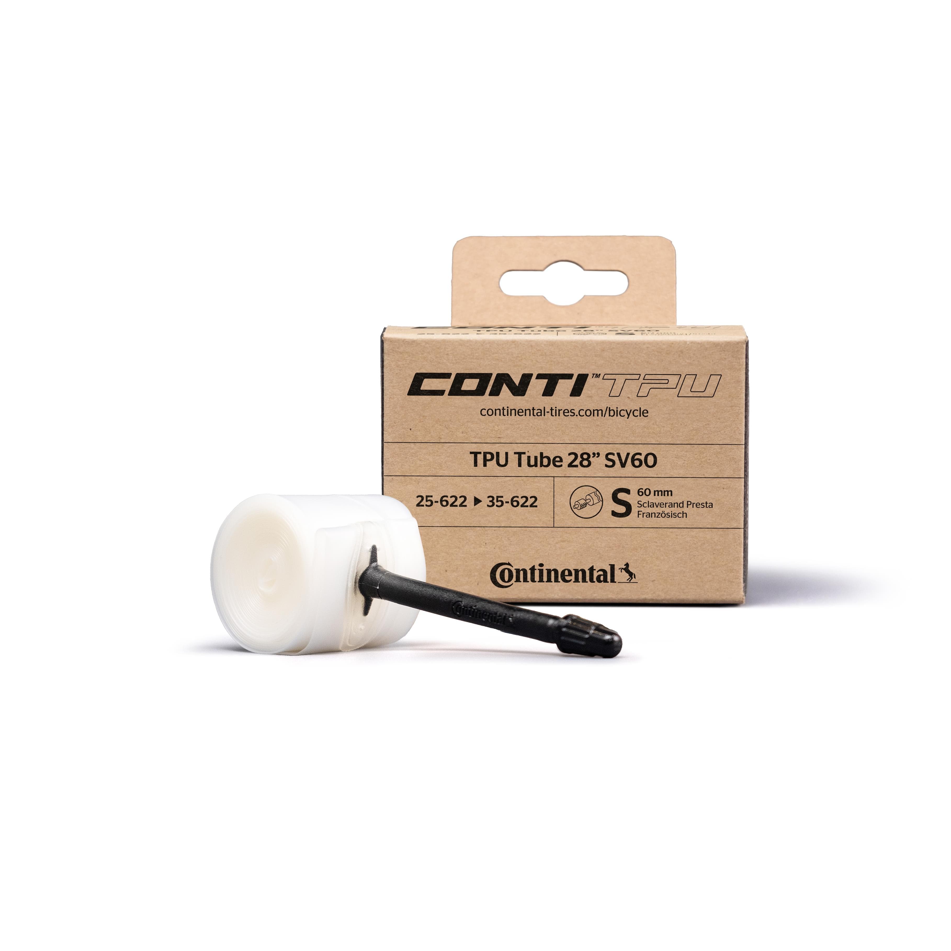Continental TPU Presta 60mm Valve 2025: CLEAR 700 X 25-35
