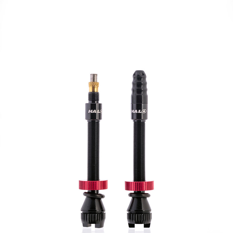 Halo Hi Flow Tubeless Valves Black 44mm