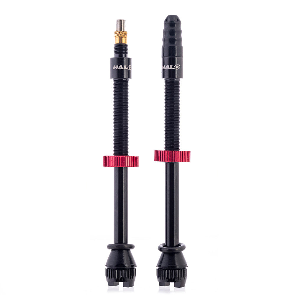 Halo Hi Flow Tubeless Valves Black 80mm