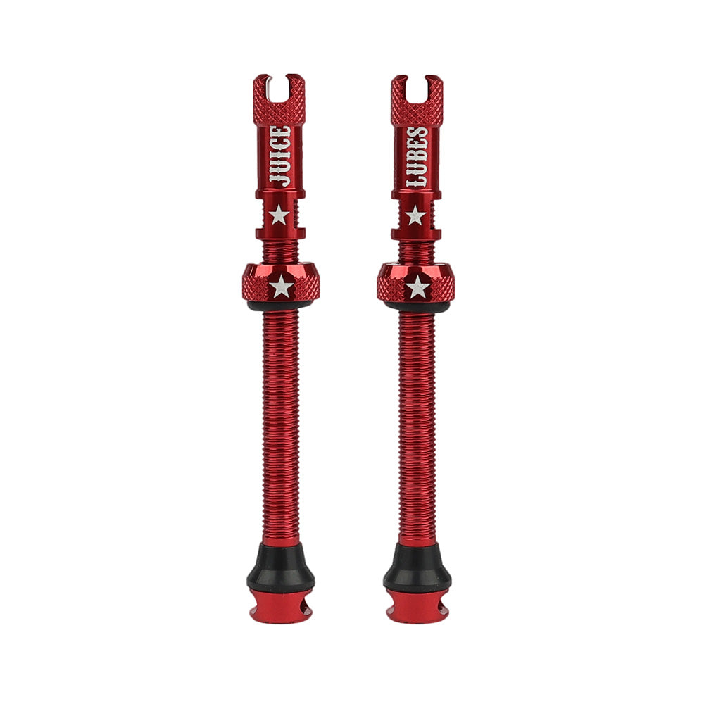 Juice Lubes Tubeless Valves 65mm Red