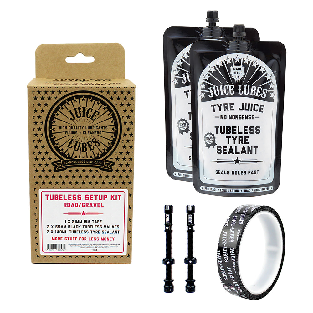 Juice Lubes Tubeless Setup Kit, Road/Gravel Road