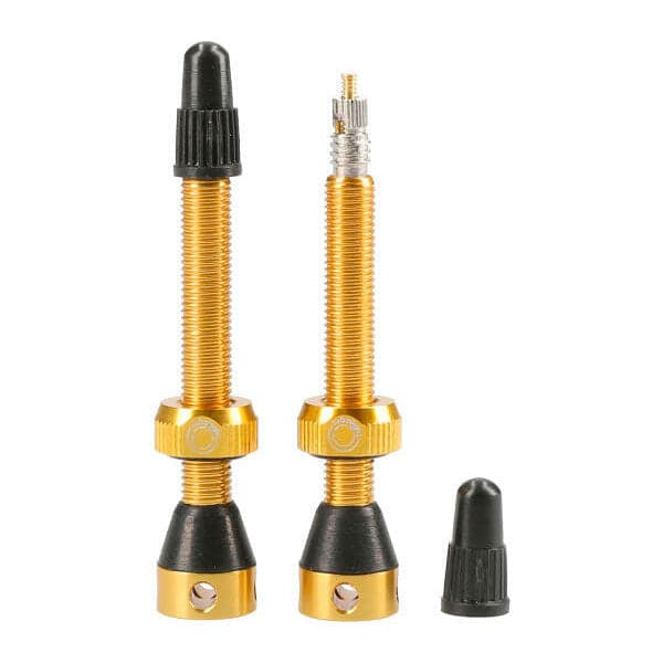 Tubolight Tubeless Valves  Gold 50mm