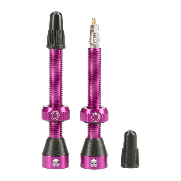 Tubolight Tubeless Valves  Purple 50mm