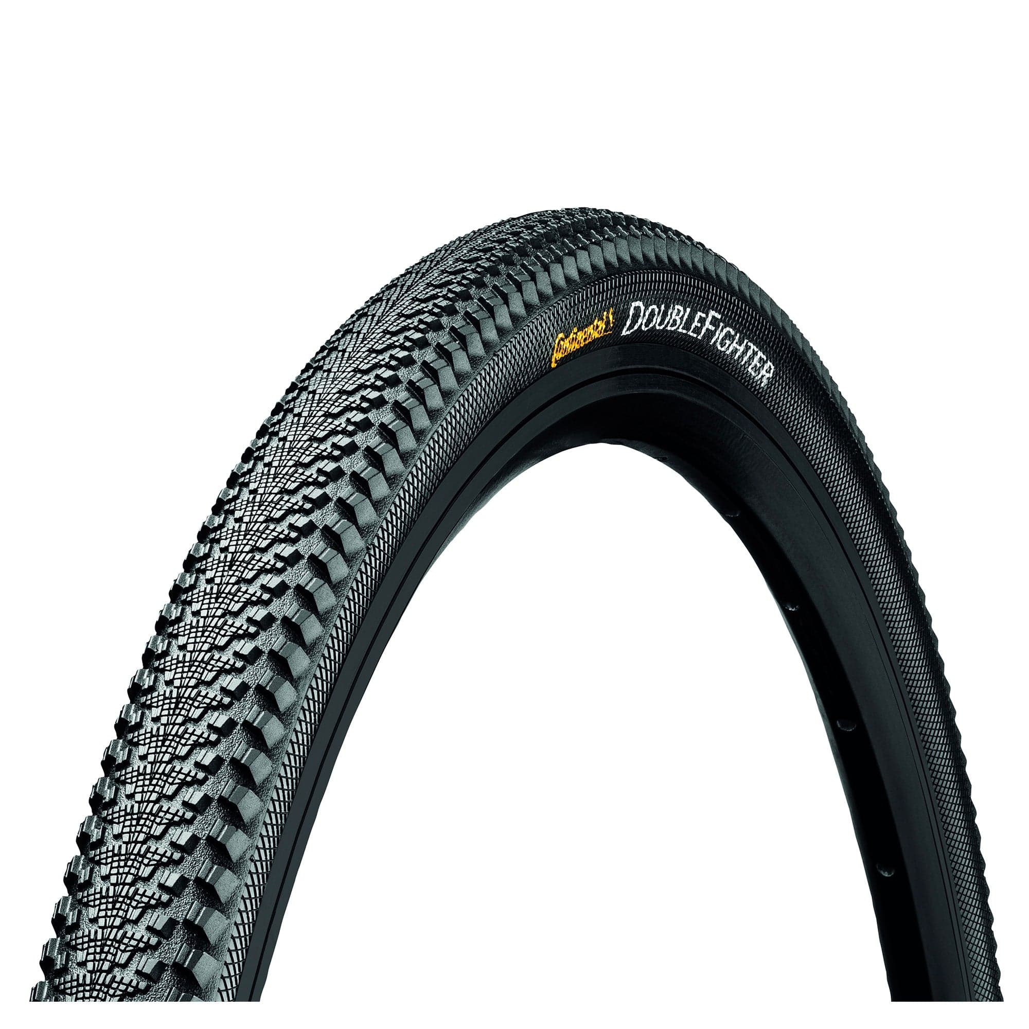 Continental DoubleFighter III Tyre - Wire Bead: BLACK/BLACK