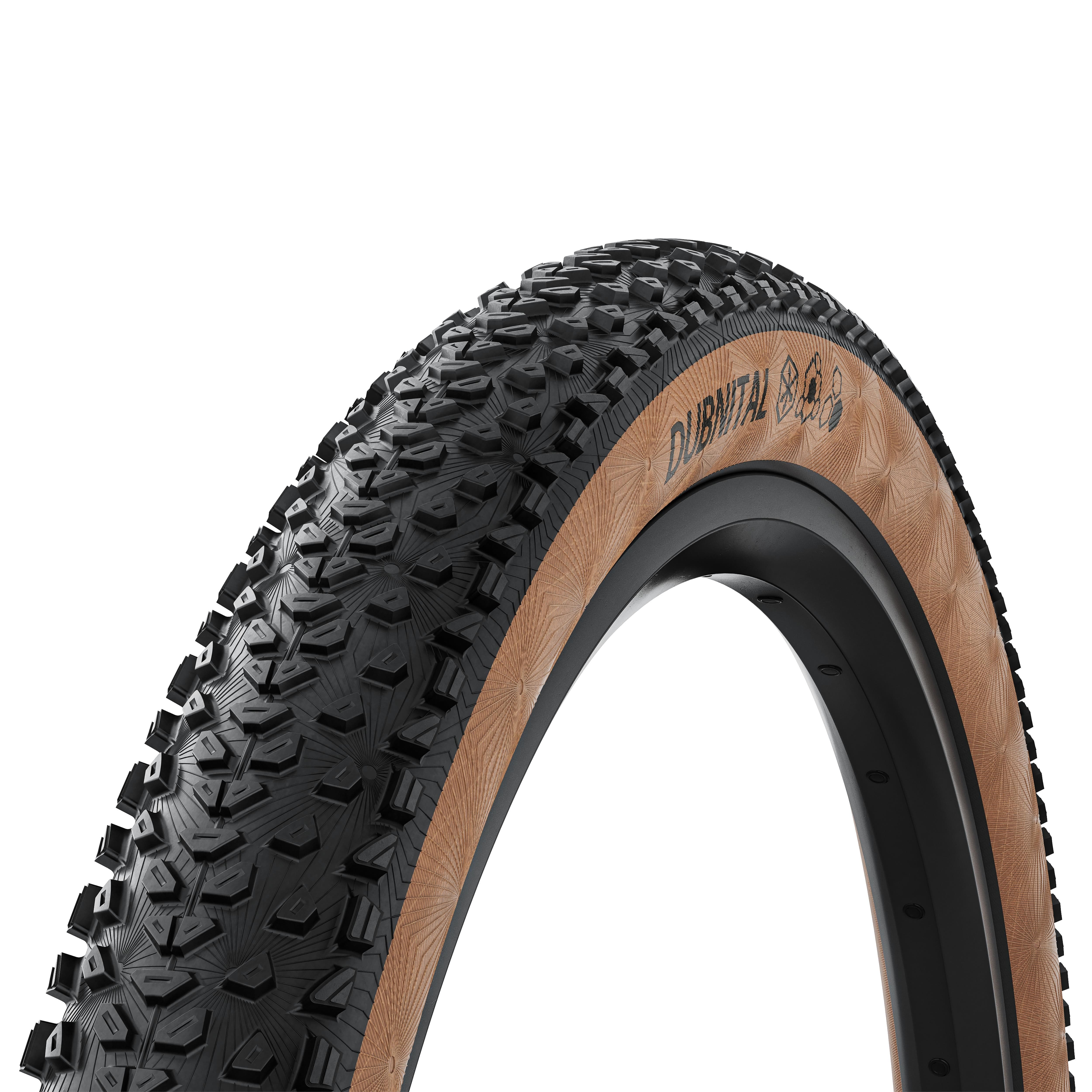 Continental Dubnital Trail Rapid Foldable Tyre 2025: BLACK/TRANSPARENT 29 X 2.40