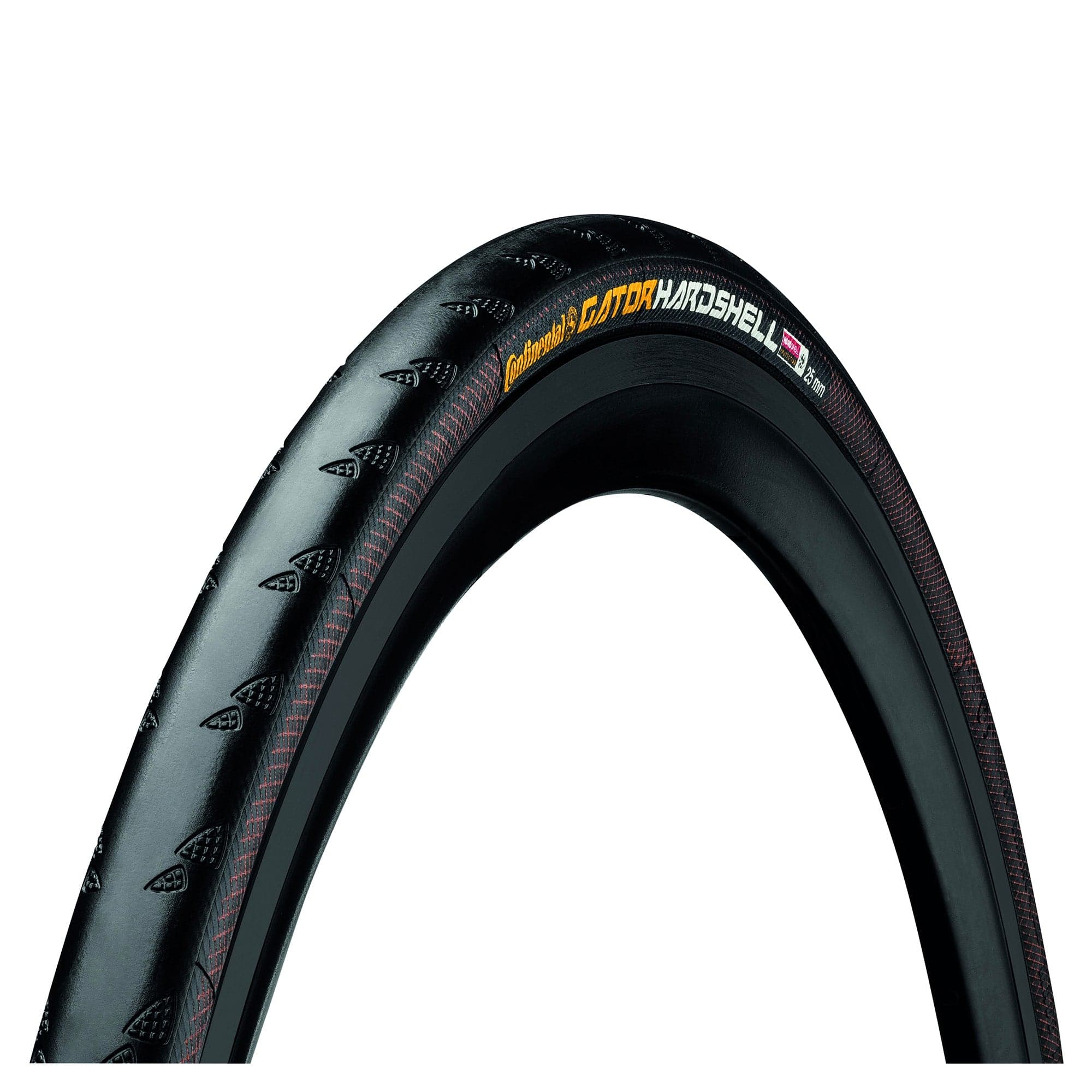 Continental Gator Hardshell Tyre - Wire Bead: BLACK/BLACK 700X23C