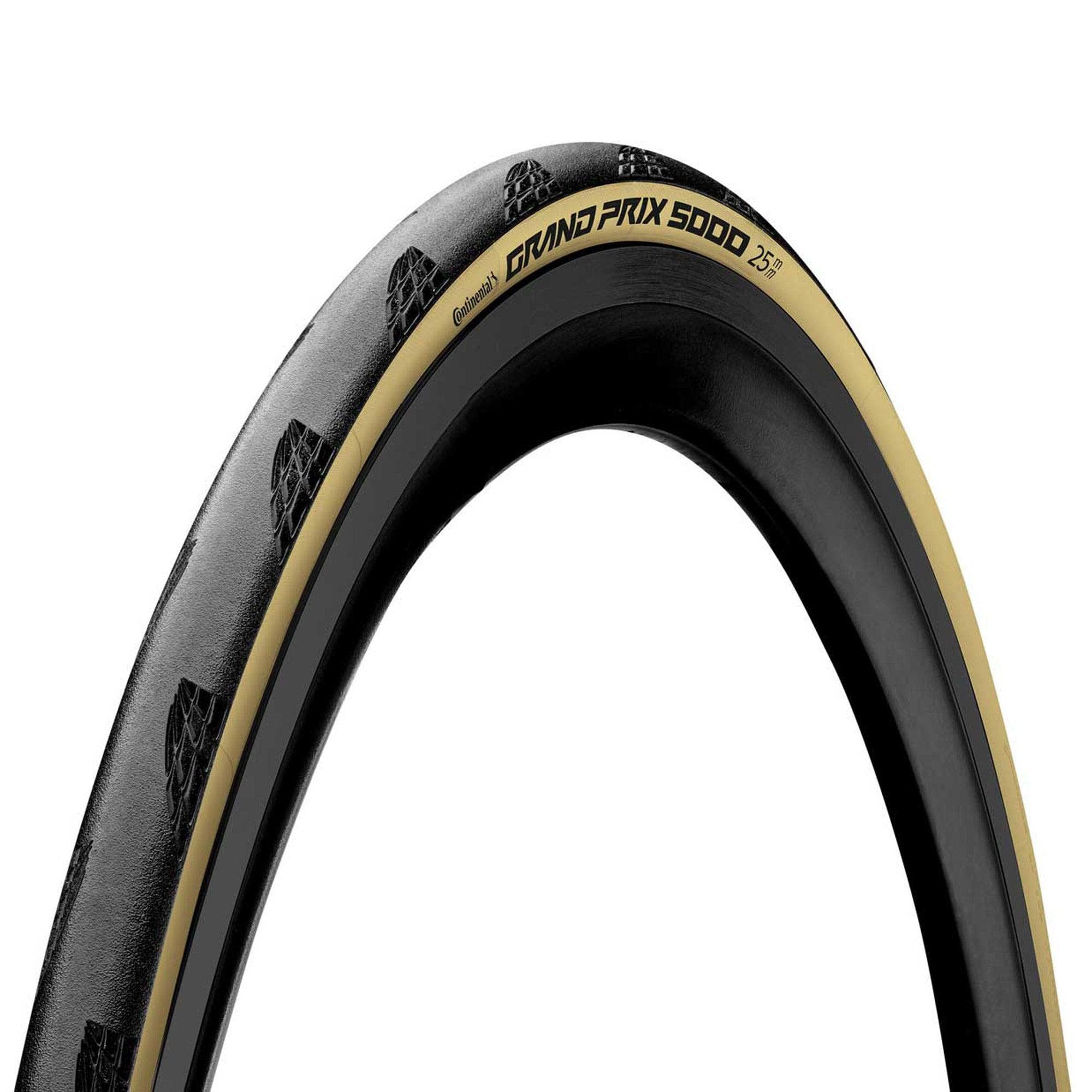 Continental Grand Prix 5000 Tyre - Foldable Blackchili Compound 2021: Black/Cream