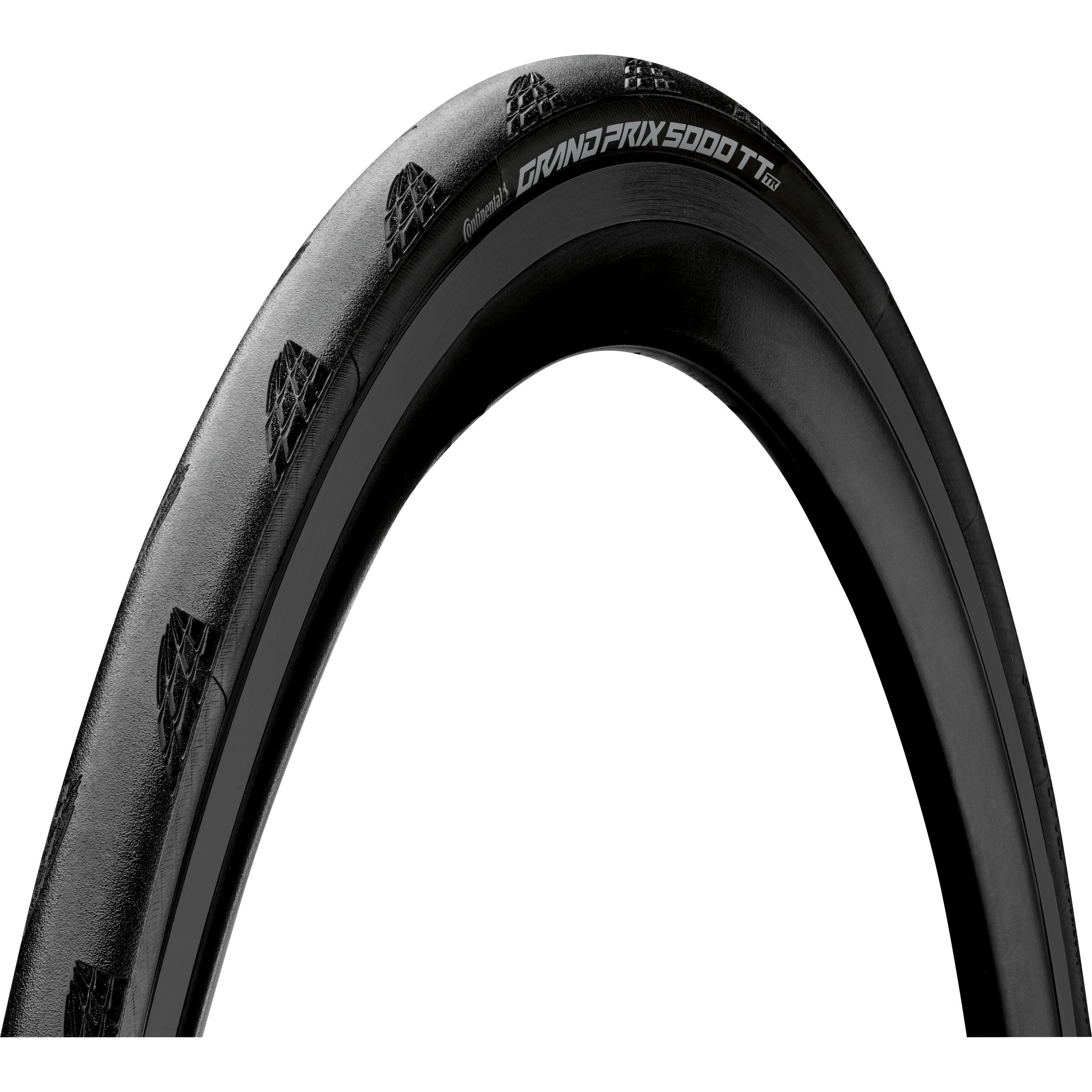 Continental Grand Prix 5000S Tubeless Ready Tt Tyre 2022: Black/Black
