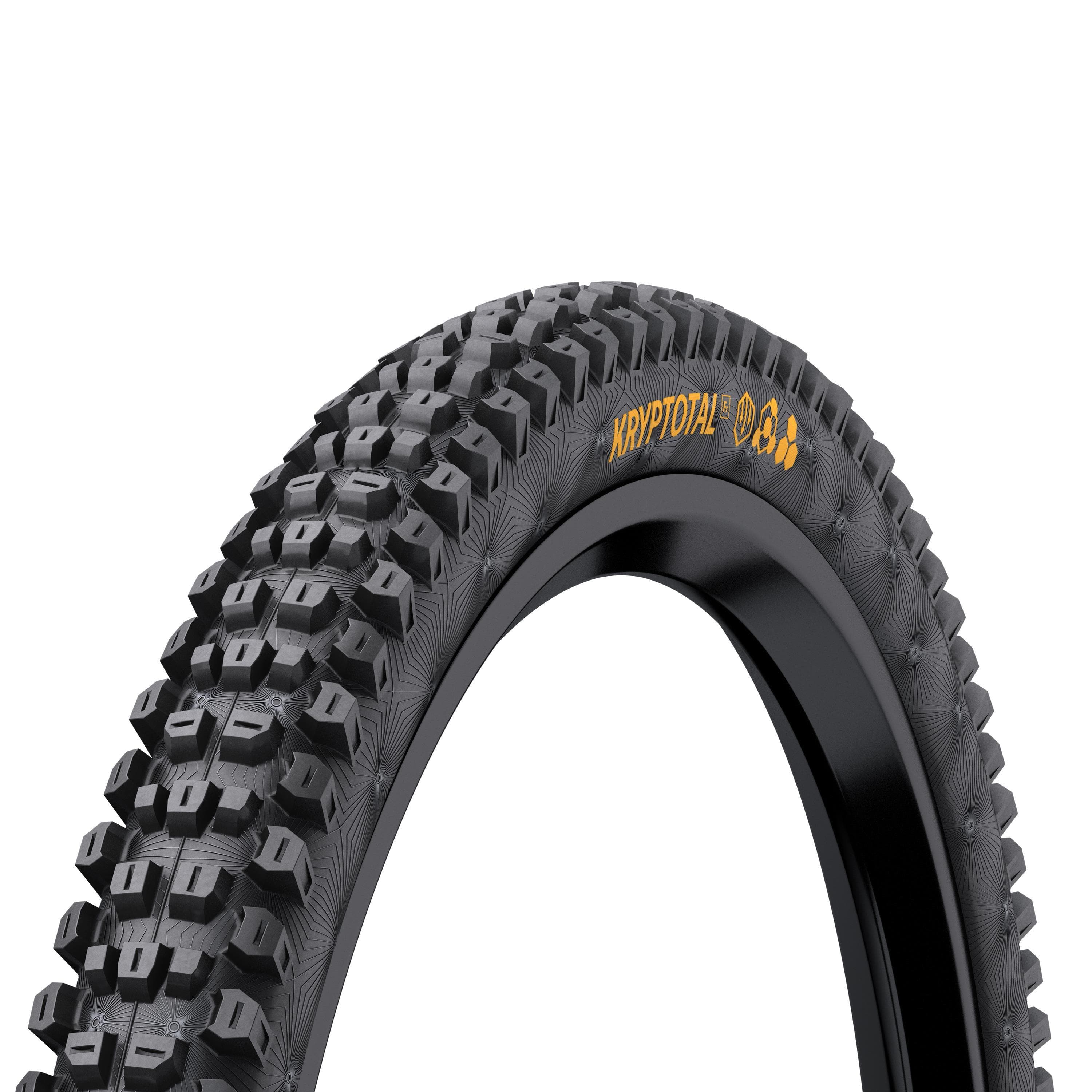Continental Kryptotal Front Enduro Tyre - Soft Compound Foldable: Black & Black 27.5X2.40"
