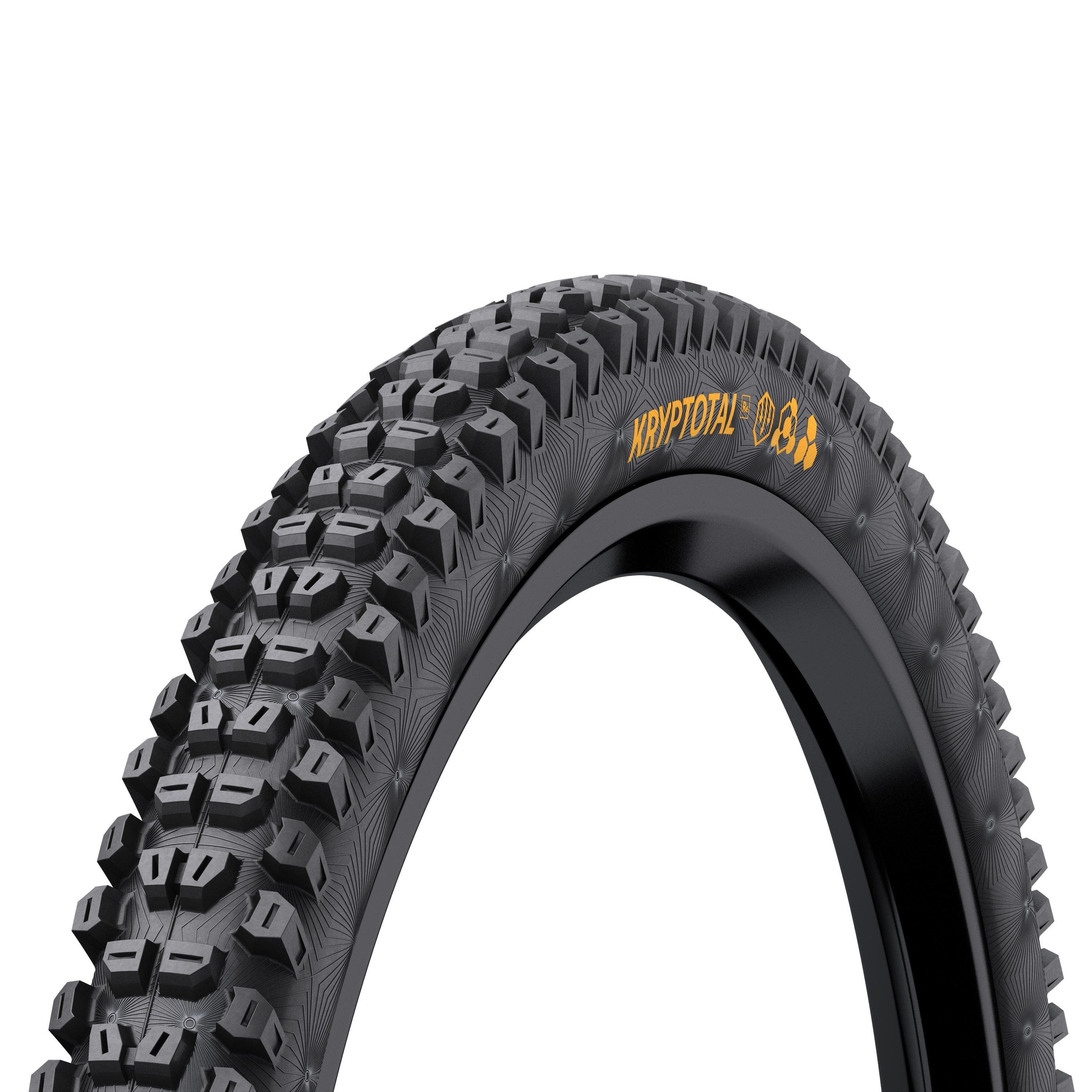 Continental Kryptotal Rear Trail Tyre - Endurance Compound Foldable 2022: Black & Black 27.5X2.40"